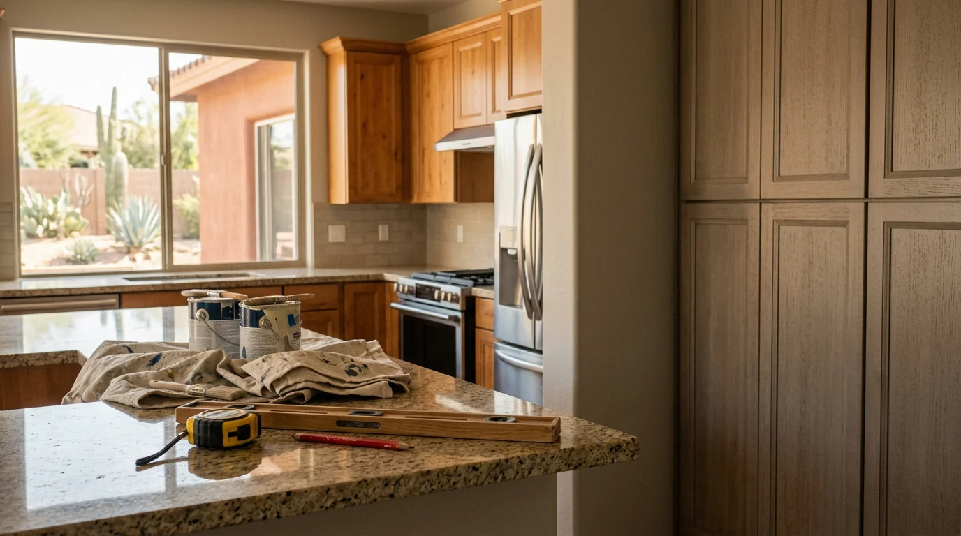 SJR Remodeling team working on a home remodeling project in Phoenix